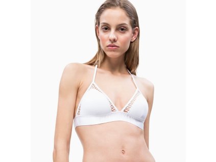 Calvin Klein Plavky Intense Power White Vrchní Díl L