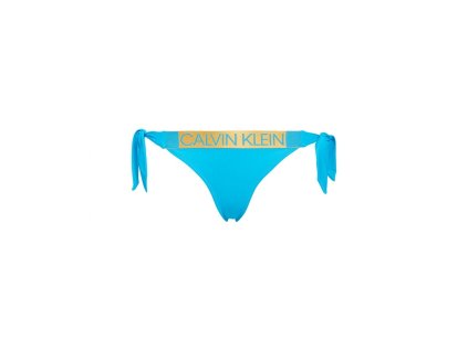 Calvin Klein Plavky Core Icon Maldive Blue Spodní Díl L + textilní rouška ke každé objednávce zdarma