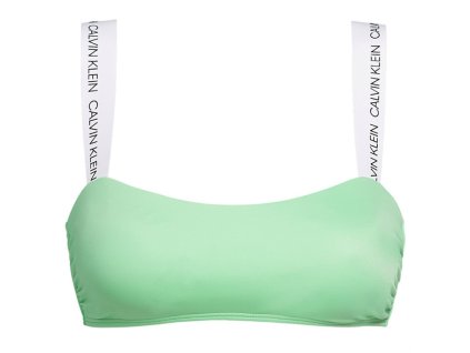 Calvin Klein Plavky CK Logo Green Vrchní Díl S