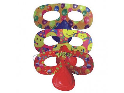 Škraboška papírová s nosem