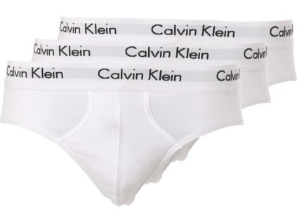 Calvin Klein Slipy Stretch Bílé 3pack S + textilní rouška ke každé objednávce zdarma