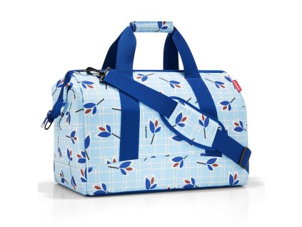 Reisenthel Allrounder L Leaves Blue + textilní rouška ke každé objednávce zdarma