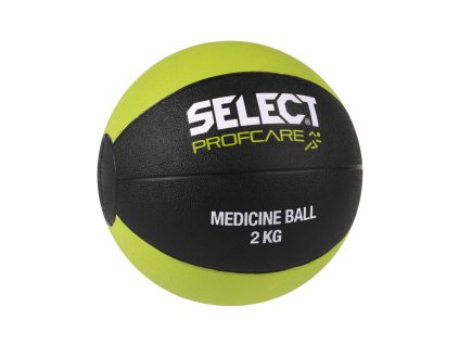 Select Medicine ball 2kg černo zelená + dvouvrstvá rouška zdarma ke každé objednávce