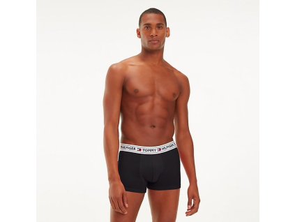Tommy Hilfiger Boxerky Logo Black XL + textilní rouška ke každé objednávce zdarma