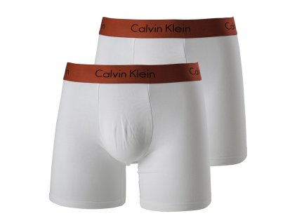 Calvin Klein 2Pack Boxerky Red&White Dlouhé L + textilní rouška ke každé objednávce zdarma
