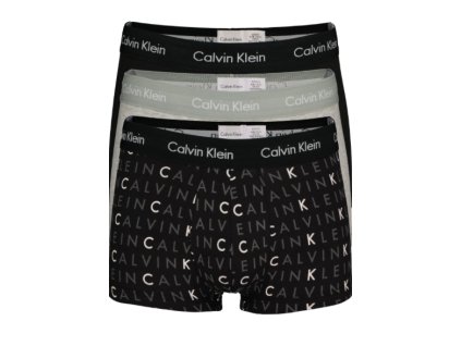 Calvin Klein 3Pack Boxerky Logo Print LR XL + textilní rouška ke každé objednávce zdarma