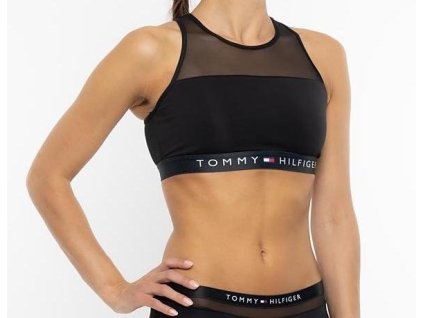 Tommy Hilfiger Podprsenka Black XL + textilní rouška ke každé objednávce zdarma