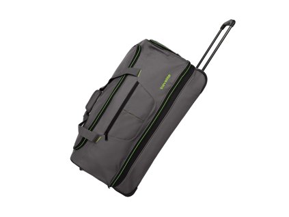Travelite Basics Wheeled duffle L Grey/green + textilní rouška ke každé objednávce zdarma