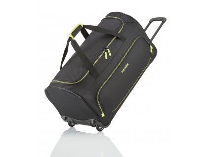 Travelite Basics Fresh Wheeled Duffle Black + textilní rouška ke každé objednávce zdarma
