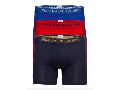 Ralph Lauren 3Pack Boxerky Navy&Blue&Red + textilní rouška ke každé objednávce zdarma