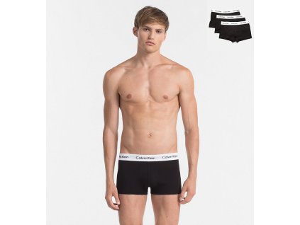 Calvin Klein 3Pack Boxerky Black LR S + textilní rouška ke každé objednávce zdarma