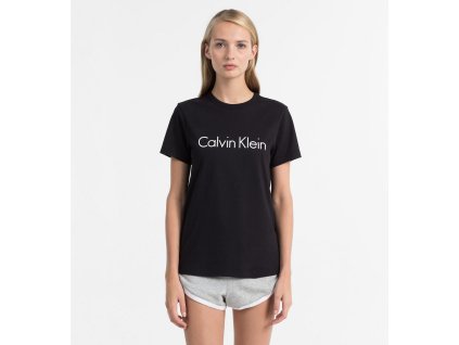 Calvin Klein Logo Dámské Tričko Černé L