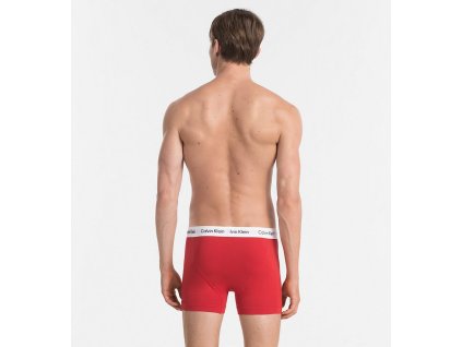 Calvin Klein 3Pack Boxerky Blue, Red&White XL + textilní rouška ke každé objednávce zdarma