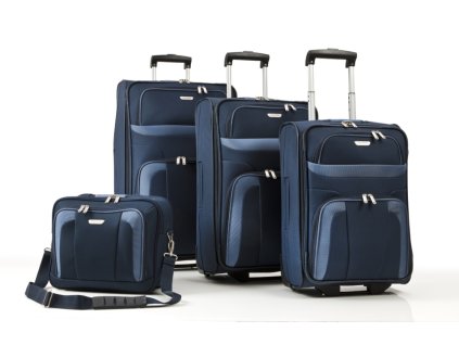 Travelite Orlando S,M,L – sada 3 kufrů + Boarding Bag Navy