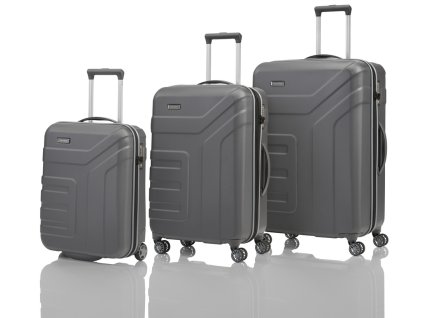 Travelite Vector 2w S, 4w M,L Anthracite – sada 3 kufrů
