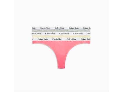 Calvin Klein 3Pack Tanga Pomelo, Polar Lights&Grey M