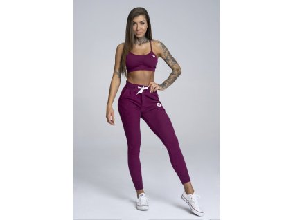 Gym Glamour Tepláky Boyfriend Blueberry L