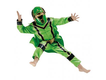 Kostým Power Ranger Green Boxset - licenční kostým D