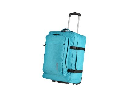 Travelite Basics Trolley Backpack Turquoise print