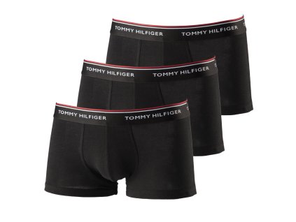 Tommy Hilfiger 3Pack Boxerky Black LR M + textilní rouška ke každé objednávce zdarma