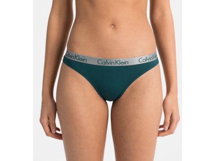 Calvin Klein Tanga Radiant Dark Green L + textilní rouška ke každé objednávce zdarma
