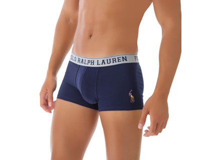 Ralph Lauren Boxerky Modro-Šedé L + textilní rouška ke každé objednávce zdarma