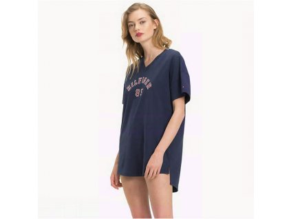 Tommy Hilfiger Nightdress College Navy + textilní rouška ke každé objednávce zdarma
