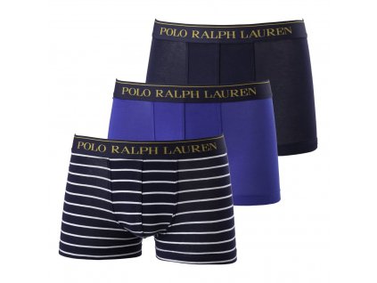 Ralph Lauren 3Pack Boxerky Blue + textilní rouška ke každé objednávce zdarma