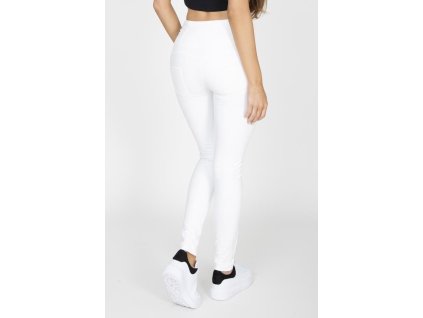 Hugz White Faux Leather High Waist XL + textilní rouška ke každé objednávce zdarma