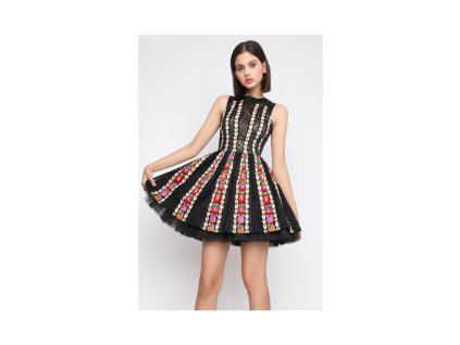 Sugarbird Šaty Lilibet Black XS + textilní rouška ke každé objednávce zdarma