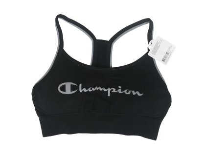 Champion Podprsenka Seamless Černá L + textilní rouška ke každé objednávce zdarma