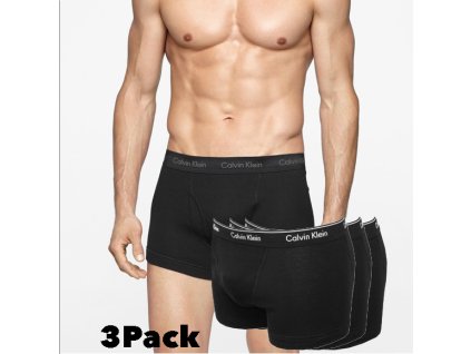 Calvin Klein 3Pack Boxerky Classic Fit Black + textilní rouška ke každé objednávce zdarma