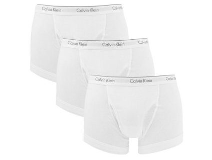 Calvin Klein 3Pack Boxerky Classic Fit White + textilní rouška ke každé objednávce zdarma
