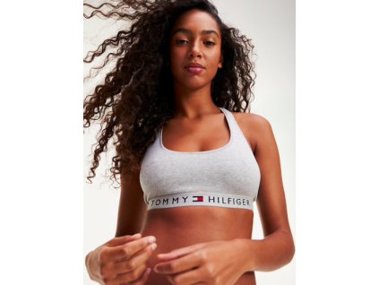 Tommy Hilfiger Podprsenka Tri-Colour Grey L + textilní rouška ke každé objednávce zdarma