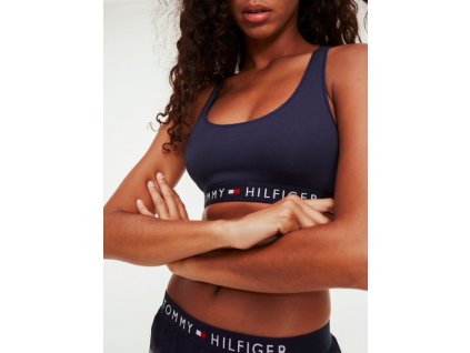 Tommy Hilfiger Podprsenka Tri-Colour Navy S + textilní rouška ke každé objednávce zdarma