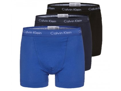 Calvin Klein 3Pack Boxerky Blue World M + textilní rouška ke každé objednávce zdarma