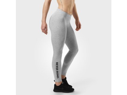 Better Bodies Legíny Kensington White Melange + textilní rouška ke každé objednávce zdarma