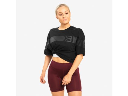 Better Bodies Tričko Chrystie Tee Black S + textilní rouška ke každé objednávce zdarma