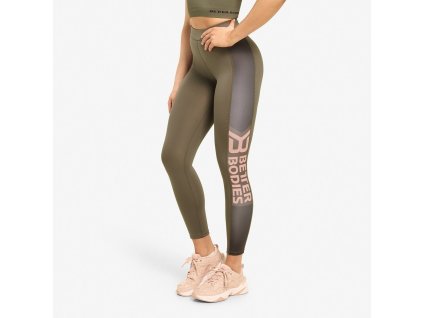 Better Bodies Legíny Chrystie Wash Green S + textilní rouška ke každé objednávce zdarma