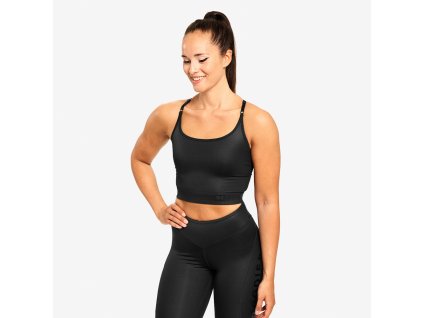 Better Bodies Top Vesey Strap Black S + textilní rouška ke každé objednávce zdarma