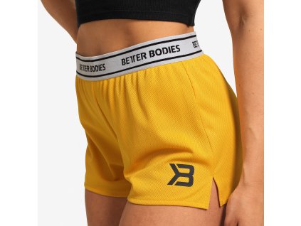 Better Bodies Kraťásky Highbridge Yellow M + textilní rouška ke každé objednávce zdarma