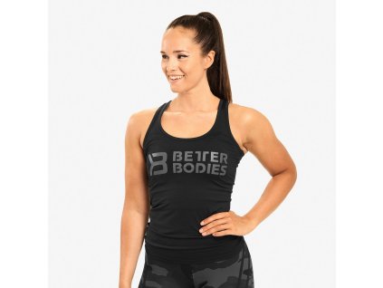 Better Bodies Tílko Chrystie T-back Black S + textilní rouška ke každé objednávce zdarma