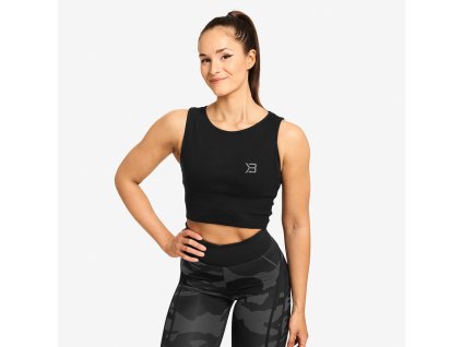 Better Bodies Crop-top Astoria Black S + textilní rouška ke každé objednávce zdarma