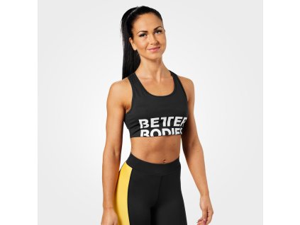 Better Bodies Podprsenka Bowery Sports Black L + textilní rouška ke každé objednávce zdarma