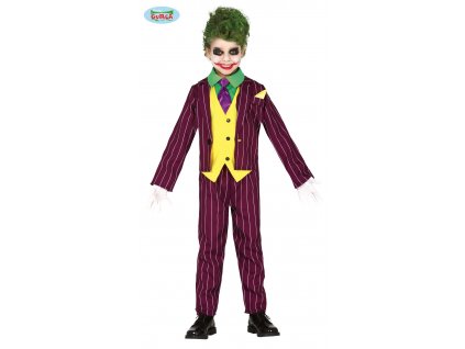 Joker kostým dětský  Crazy villain child costume