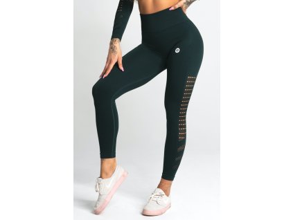 Gym Glamour Legíny Bezešvé Evergreen + textilní rouška ke každé objednávce zdarma