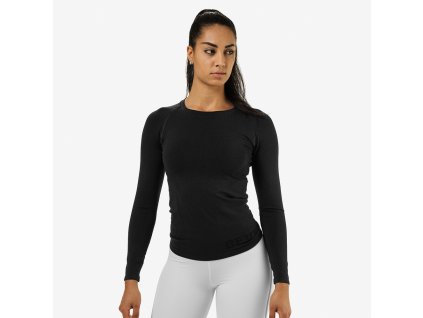 Better Bodies Tričko Nolita Seamless Long Sleeve Black Melange L