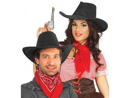 Kovbojský klobouk černý x