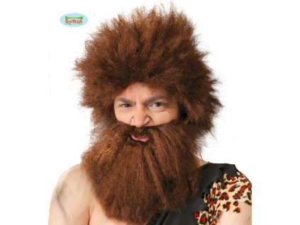 Paruka s vousy BARBAR  Caveman wig with beard