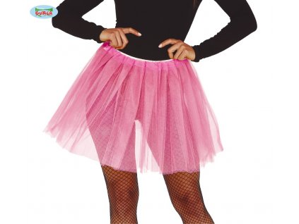 Dámská tylová sukně Tutu růžová 40 cm